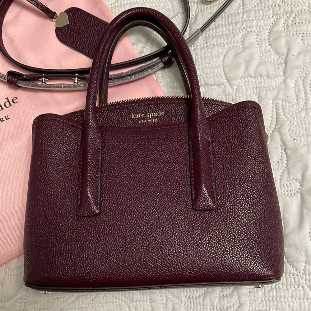 NWOT Kate spade “Margaux ” satchel maroon